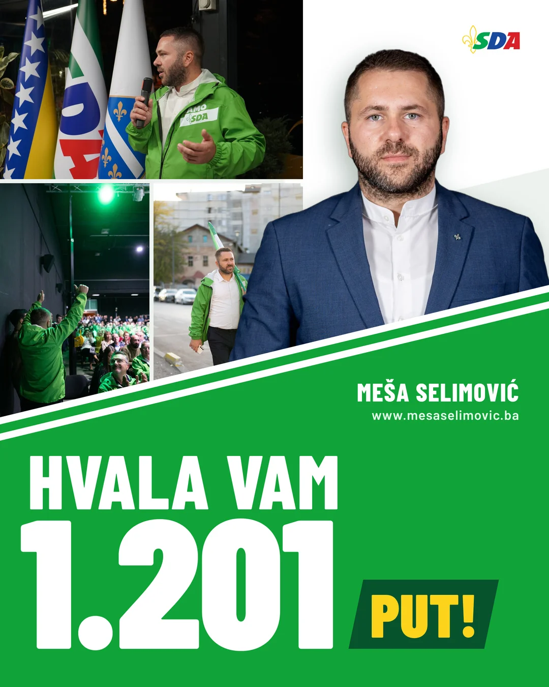 Fotografija iz objave: Hvala vam 1.201 put.